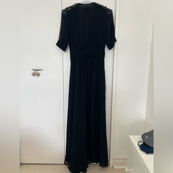 Club Monaco Silk New Without Tag Black Maxi Dress - Picture 2 of 6